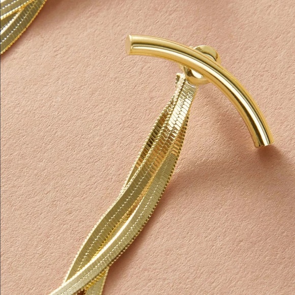 Gold Dangle Earrings - Picture 4 of 6